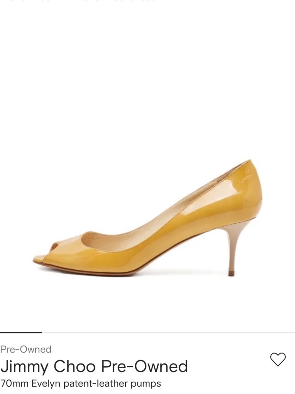 Jimmy Choo Peep Toe 70 mm Evelyn Nude Beige Tan pumps priced to sell SZ  39.5